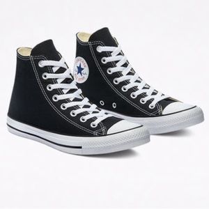 Black high top converse
